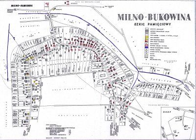 Plan zagród Milno - Bukowina